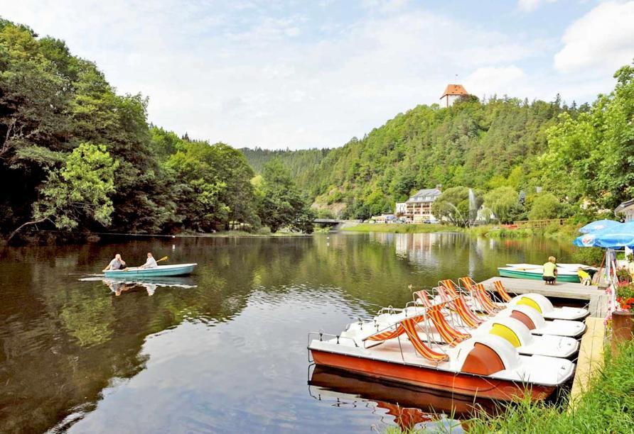 Ziegenrück Hotel Am Schlossberg מראה חיצוני תמונה